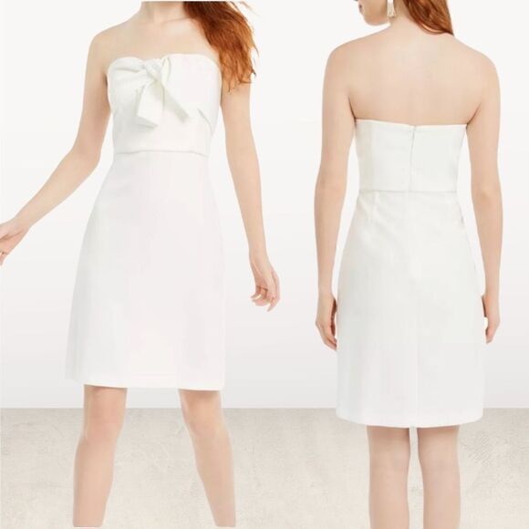 Sam Edelman White Strapless Bow Dress - Picture 5 of 6